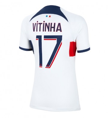 Paris Saint-Germain Vitinha Ferreira #17 Bortatröja Kvinnor 2023-24 Kortärmad
